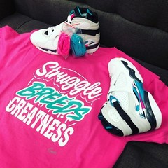 Shirt Match Jordan 8 South Beach Turbo Green Shoes – Struggle Breeds Tee