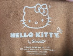 Hello Kitty Graphic Brown Mens Large T-Shirt Rainbow Dream Big New