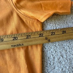 Left Coast Tee T-Shirt Mens Medium Orange 100% Peruvian Cotton Luxury Basic
