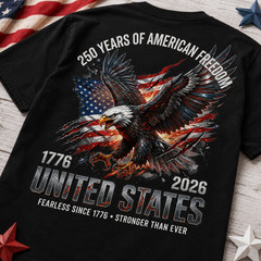 USA 250th Anniversary Shirt, 250 Years of Freedom We The People Patriotic(S-5XL)