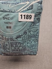 Keith Haring SPRZNY MOMA Graphic T-Shirt Medium Grn / Blu Short Sleeve Pop Art