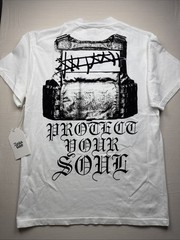 ROCK & CALEB T-SHIRT WHITE MEN’S SIZE MEDIUM FRONT AND BACK GRAPHIC BNWT 🔥🔥