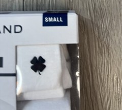 Lucky Brand Men’s 3 Pack V-Neck Logo Tees Super Soft Size Small 34-36 White New