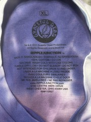 Grateful Dead Band T Shirt Men’s XL Purple Tie Dye Retro Dancing Bear Terrapin