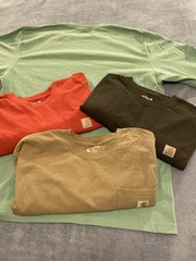 Lot of 4 Carhartt Men’s XL Tall Loose Fit Pocket T-Shirts, Men’s Work Wear