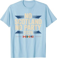 No Scotland No Party 2026 Retro Vintage T-Shirt