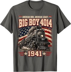 Big Boy 4014 Vintage Steam Locomotive Railroad Train Engine T-Shirt
