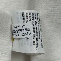 American Eagle T-Shirt Cotton Jersey Minimalist Casual White Medium Tall