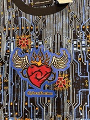No Boundaries Cyber Nation Shirt Size Medium Vintage Y2K NWT Circuitry