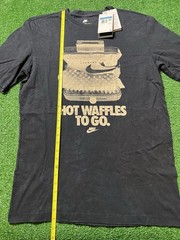 NIKE Hot Waffles To Go BLACK S/S T-SHIRT SZ: Medium Tall NWT HV9803-010