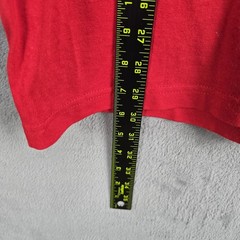 Chinatown Market Mens Red Graphic T-Shirt Script Logo 23 Basketball Large USA