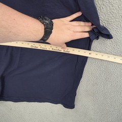 Quince Shirt Mens 2XL Blue Merino Wool V Neck Base Layer