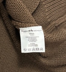 Brandy Melville 45% cotton 55% acrylic brown knit longsleeve T Shirt
