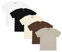 Men’s Plus Size 5 Pack T‑Shirts Crew Neck 100% Cotton Plain Tees 2XL‑6XL