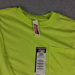 NWT Dickies Fast Dry Shirt Mens M Energy Yellow Long Sleeve OUTDOOR WORK