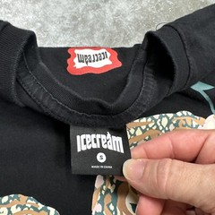 Ice Cream shirt mens small streetwear graphic tiger logo designer tee crewneck