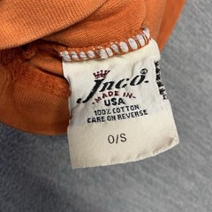 Vintage JNCO Jeans Shirt Pocket T Adult One Size Orange USA Made Mens XL 90s Y2K