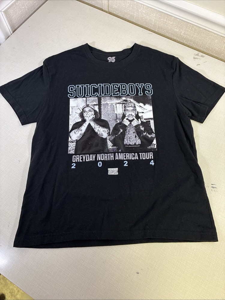 Suicide Boys G59 2024 Greyday North America Tour Concert Tee T Shirt Black Large