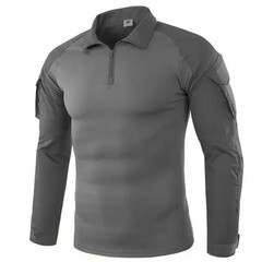 Tactical Combat Shirt Men Army Military Camo Long Sleeve Airsoft Hunting