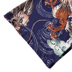 Niepce Men’s Flying Dragon in The Clouds Graphic Japanese Kimono Cardigan