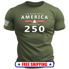 THE GOLDEN AGE T-Shirt – usa america 250 patriotic maga S-2X