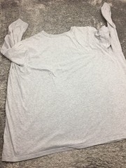 King Size Shirt Mens Size 7XL Big Gray Long Sleeve Cotton