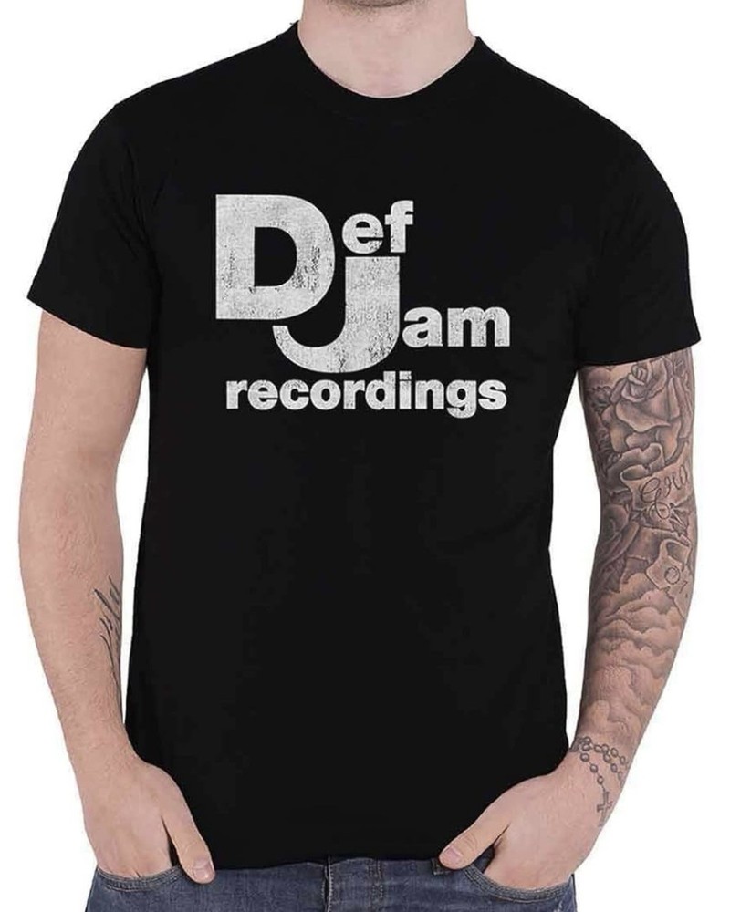 Def Jam Recordings Classic Logo Black Official T-Shirt