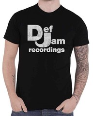 Def Jam Recordings Classic Logo Black Official T-Shirt