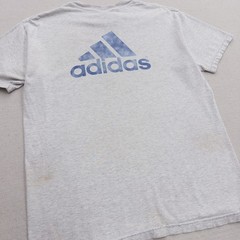 Vintage Adidas FC Portland Academy T-Shirt Mens Medium Gray Made in USA 90s Logo