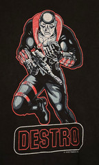 Vintage Destro G.I. Joe Movie Hasbro 2000 Black T-Shirt Cotton Size Large