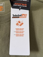 Men’s Timberland PRO Core Logo T-Shirt Athletic Fit Green NWT Men’s Size Medium