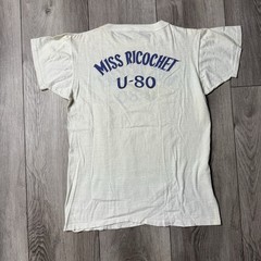 VTG 50s 60s Hydroplane Boat Racing Detroit MI Ricky’s T Shirt Miss Ricochet U-80