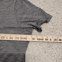 Icebreaker Shirt Mens Large Gray Wool Nylon Outdoor Hiking Base Layer Climbing