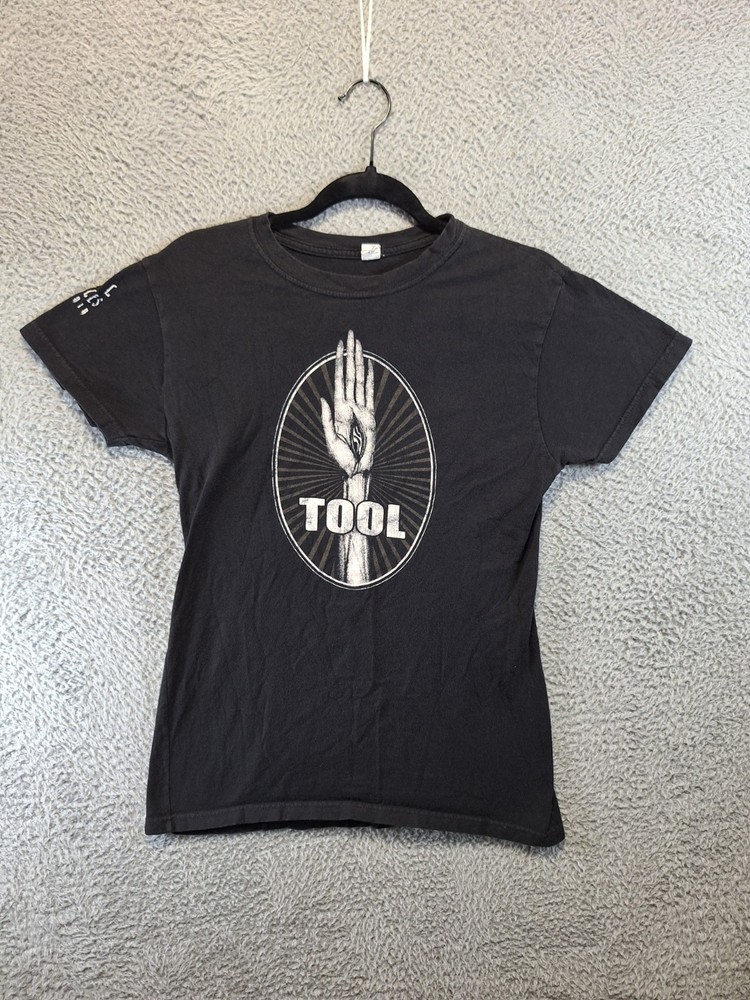 Tultex Tool Band T-Shirt Adult XL Black Eye Hand Graphic Cotton Rock Crew Neck