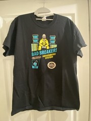 Vintage BREAKING BAD Heisenberg Bad Breaker VIDEO GAME T-Shirt Size L Black