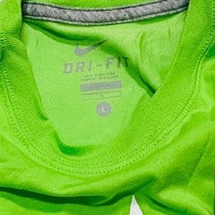 Nike Field General Quarterback Tee Mens Large Lime 5 Stars 623426-313 Imperfect