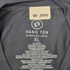 Hang Ten Men Shirt XL Navy Surfing Co Logo Activewear Long Sleeve NWT