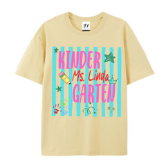 Custom Name Kindergarten Shirt Personalized First Day Of School Teacher Kids Tee