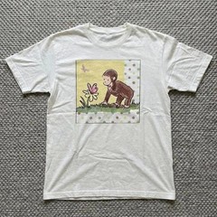 Curious George Monkey Cartoon Graphic Tee Unisex T-Shirt Funny Vintage