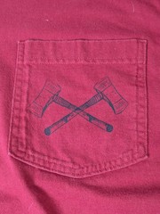 Duluth Trading Co Men’s XL Longtail T Shirt /Pocket Long Sleeve Deep Red Cotton