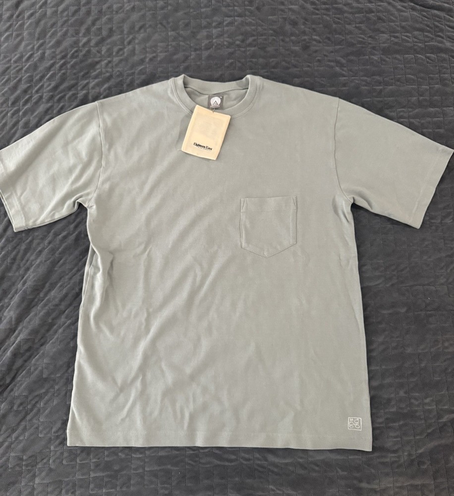 18 East Ian Vintage Pocket Tee Lunar Rock Medium