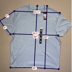 Alfani Alfani Men’s Crew-Neck T-Shirt Ocean Heather 2XL