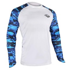 Men’s Long Sleeve Fishing Shirts UPF 50 UV Protection Sun Guard T-Shirts for
