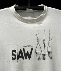 Saw Movie 90s white short sleeve Unisex T shirt Reprint tee NH12380