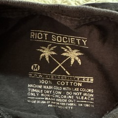 RIOT SOCIETY T-Shirt Mens Size L Grim Reaper Graphic Mt. Fuji Japan ‘Scream’ 悲鳴
