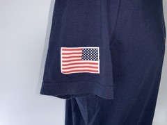 Barstool Sports Tiger Woods T-Shirt Men XL Navy Cotton American Flag YGI P5-48