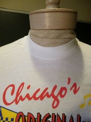 Mcdonald’s Vintage Chicago’s Rock N Roll T-Shirt LG white ORIGINAL CLARK & OHIO