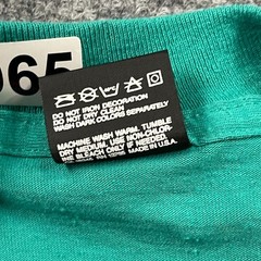 Vintage 90s I Conquered Cope Rock Climbing Shirt Large 22×28 Turquoise Blue