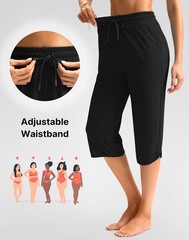 Women’s 18″ Swim Capris Pants Modest Swimsuits Quick Dry Bathing Suit Bottoms…