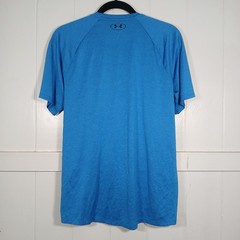 Under Armour Mens Tech Tee Blue Short Sleeve Training Shirt 1326413 Medium